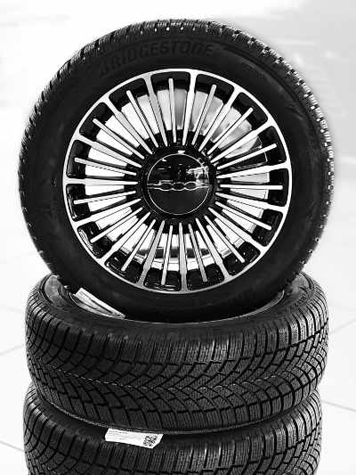 ALU-Winterradsatz Fiat 500e · 30 Speichen · 2-farbig